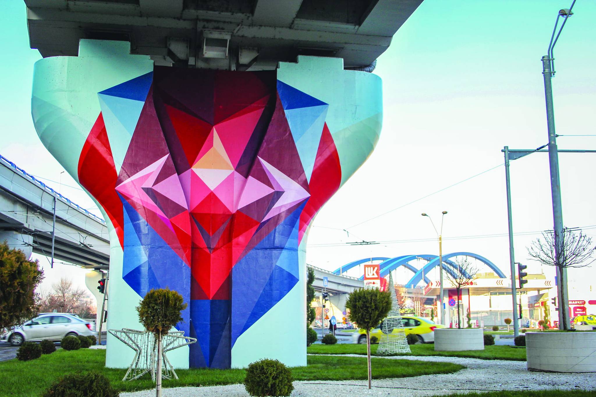 Lucian Hrisav, OutlineStreetArt , Luchian&mdash;Mihai Bravu Bridge