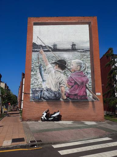 Niños pescando