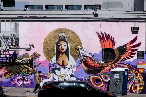 Woman, dragon & eagle
