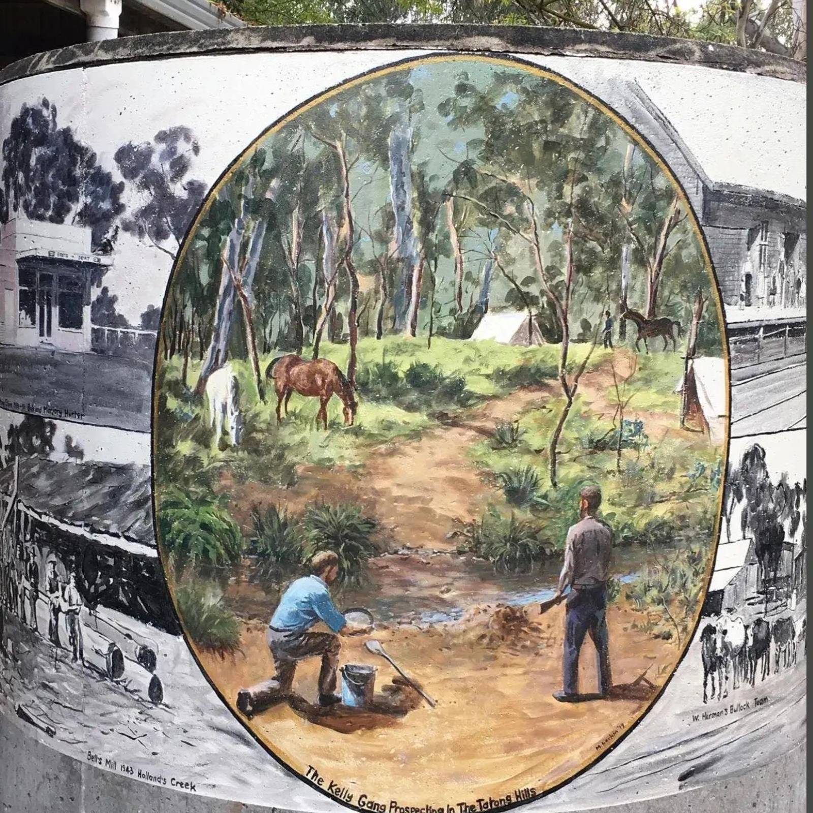Mike Larkin&mdash;The Kelly Gang Prospecting in the Tatong Hills