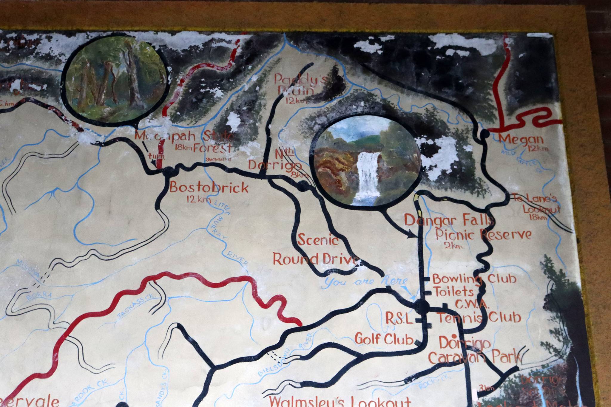 Dorrigo Rotary Club&mdash;Dorrigo District Tourist Map