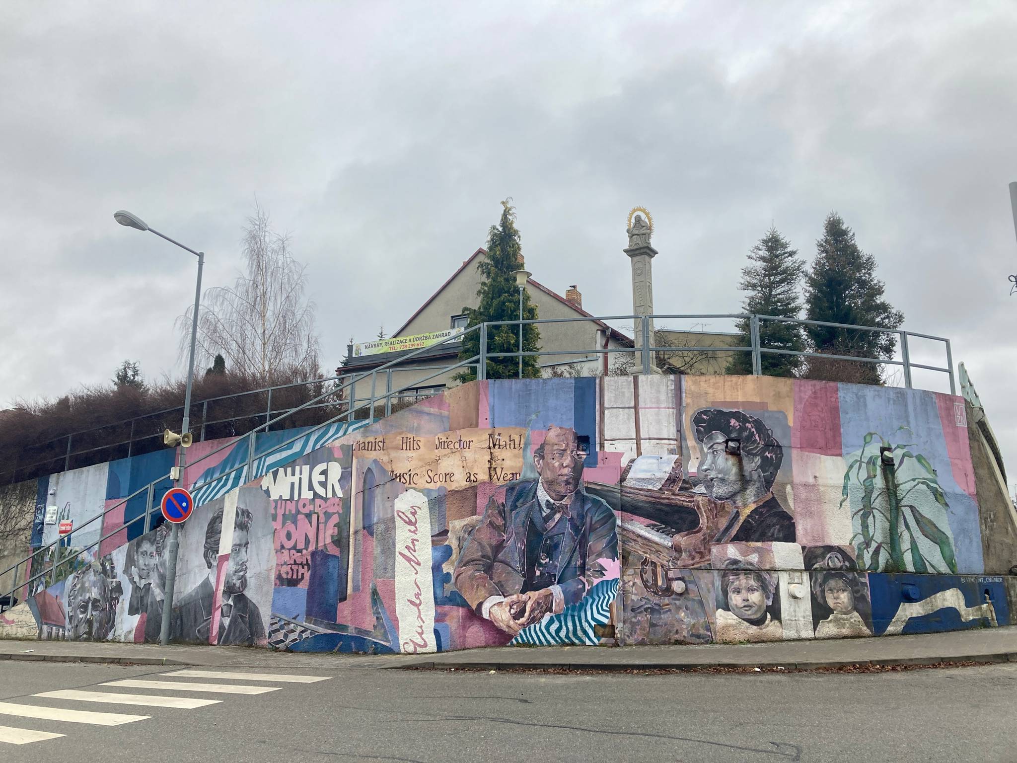 Vincent Chignier&mdash;Mural art - zeď Gustava Mahlera