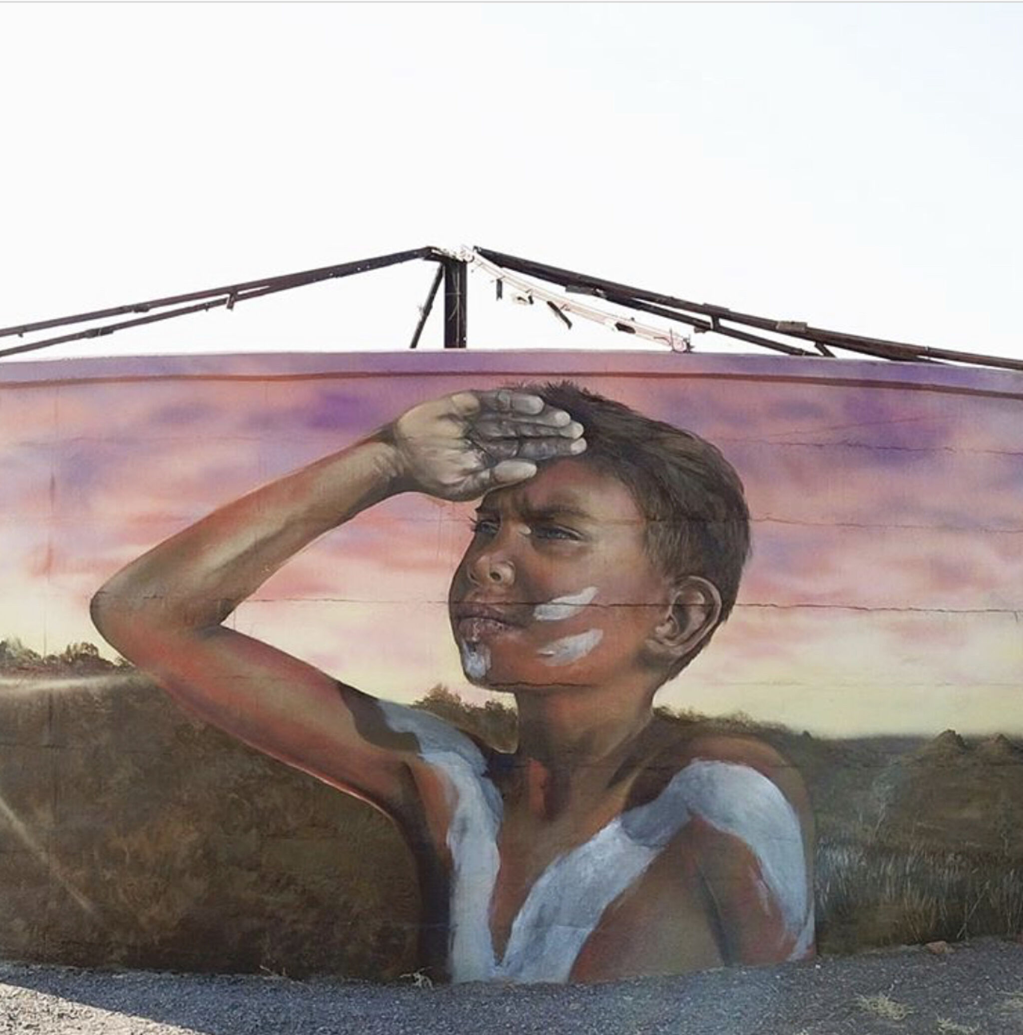 The Zookeeper&mdash;Chinaman Creek Water Tower Art