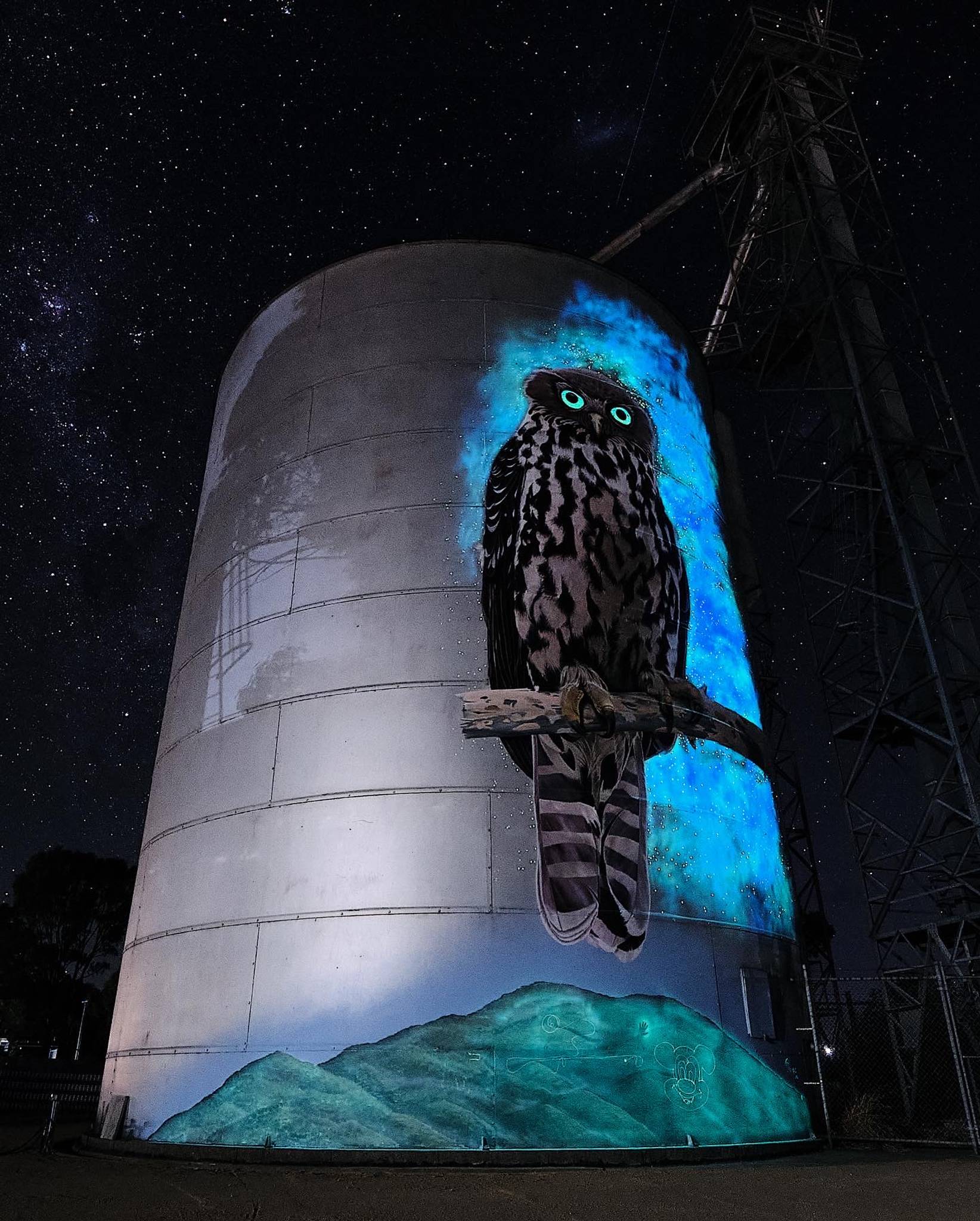 Jimmi Buscombe&mdash;Avoca Grain Silo artwork