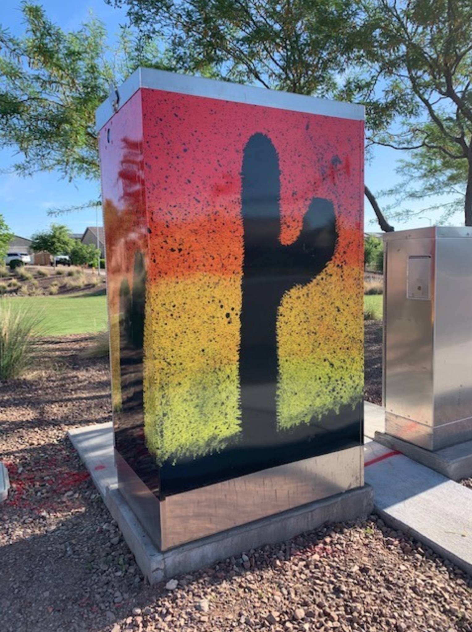 Sunset Heights Elementary&mdash;Willow District Utility Box Wrap #2