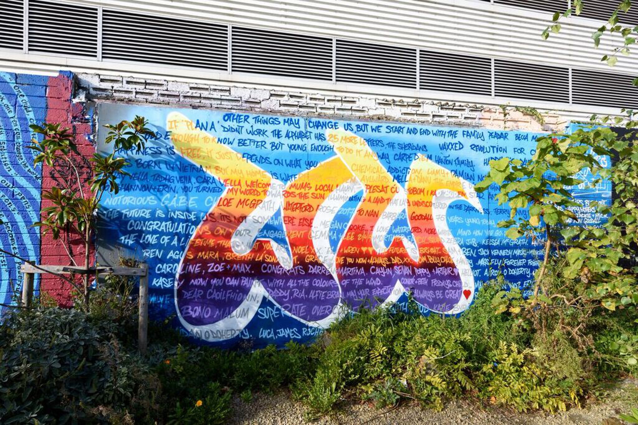 Rask&mdash;The Waterford Walls 2017 Shout Out Wall
