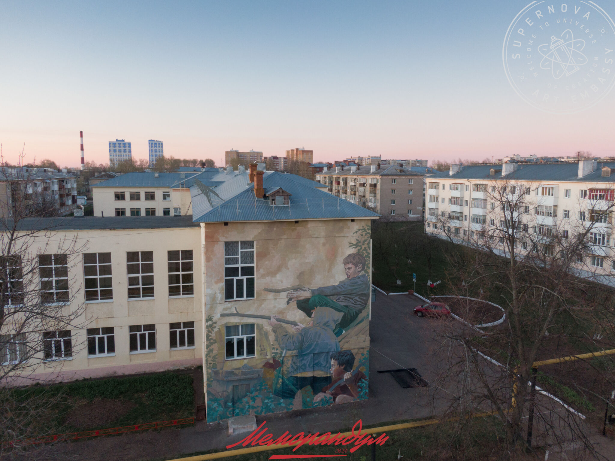 Rustam Qbic&mdash;Memorandum 2020 - Voinushka (Kids War Game) / Diptych by Rustam QBic (Kazan)