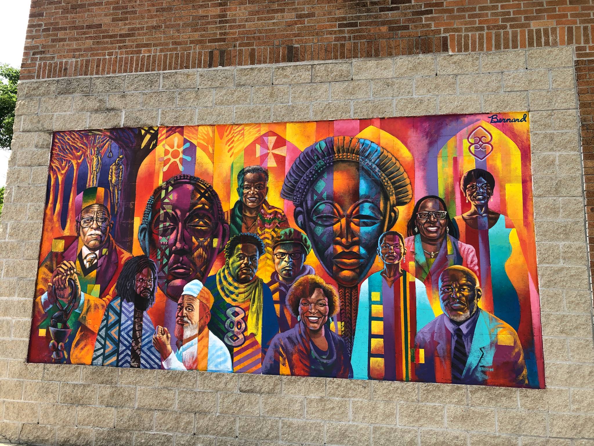 Brad Anthony Bernard, Brad Pruett&mdash;Two Murals