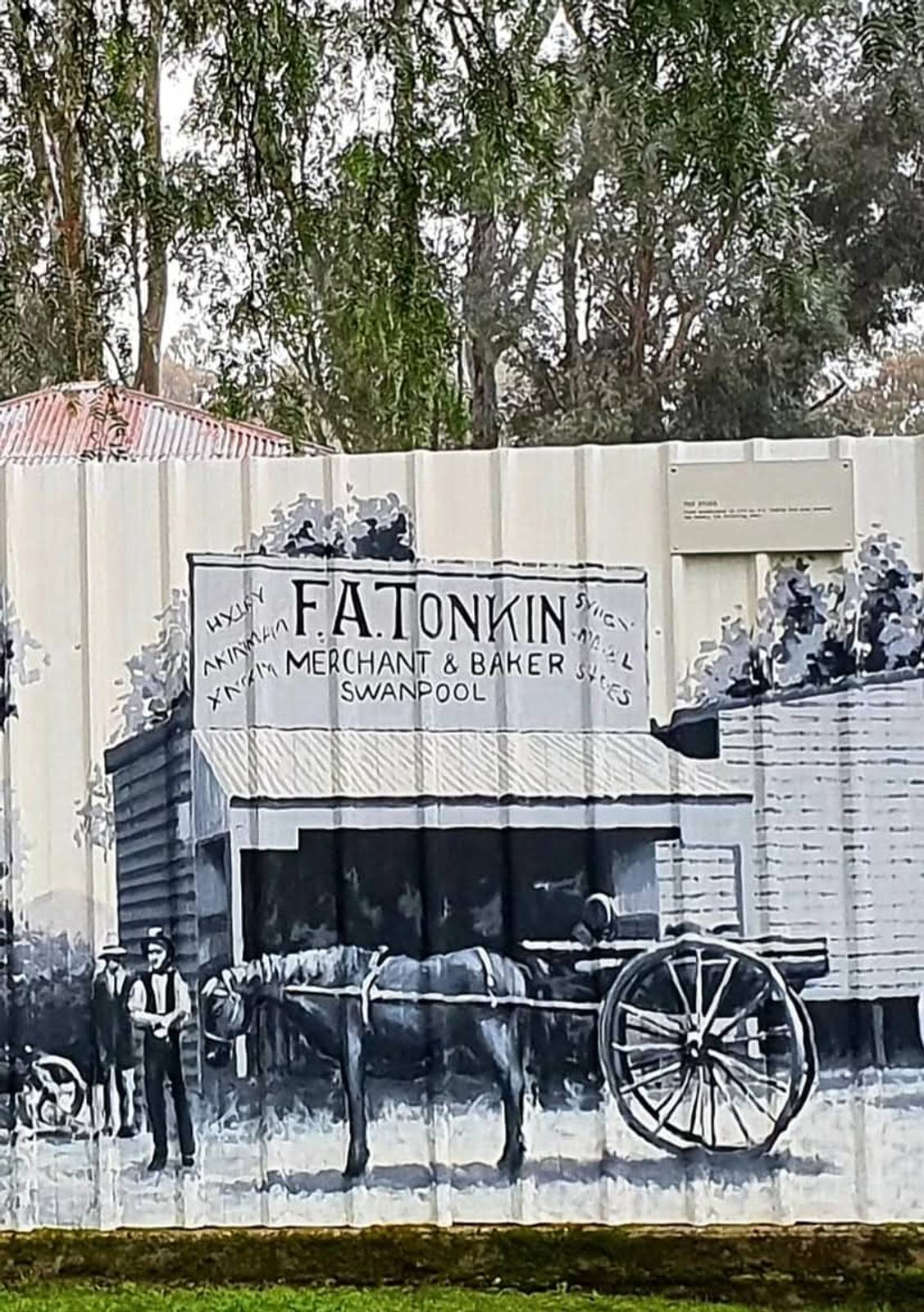 Mike Larkin, Tim Bowtell&mdash;Swanpool Heritage Mural