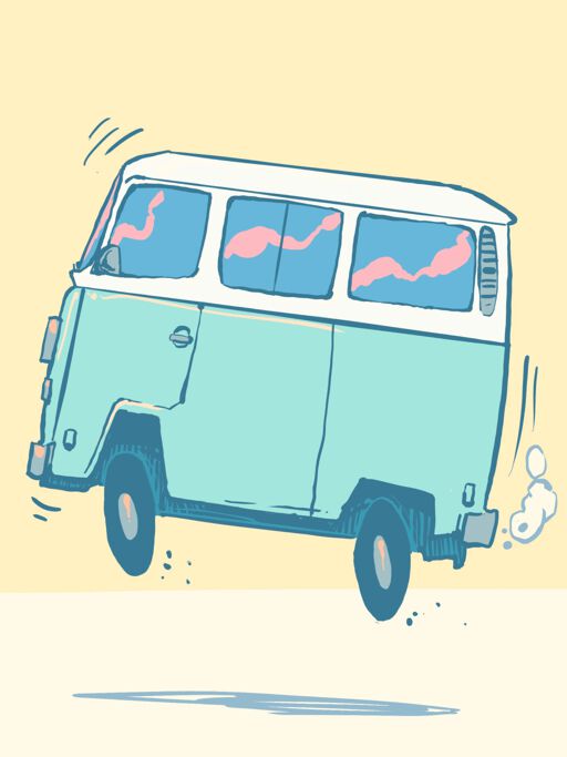 Tour Elentrik - Touring through town in my VW-van