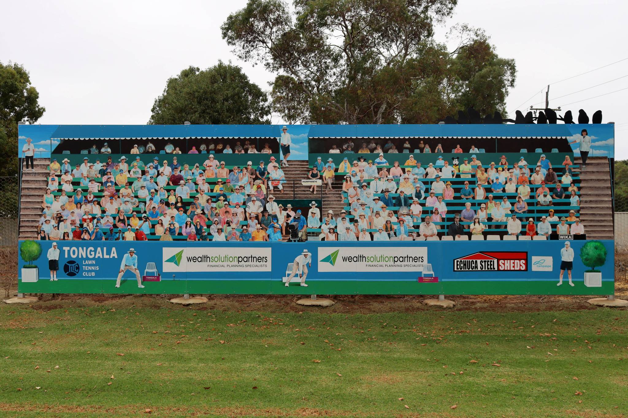 Murray Ross&mdash;Tennis Court Mural