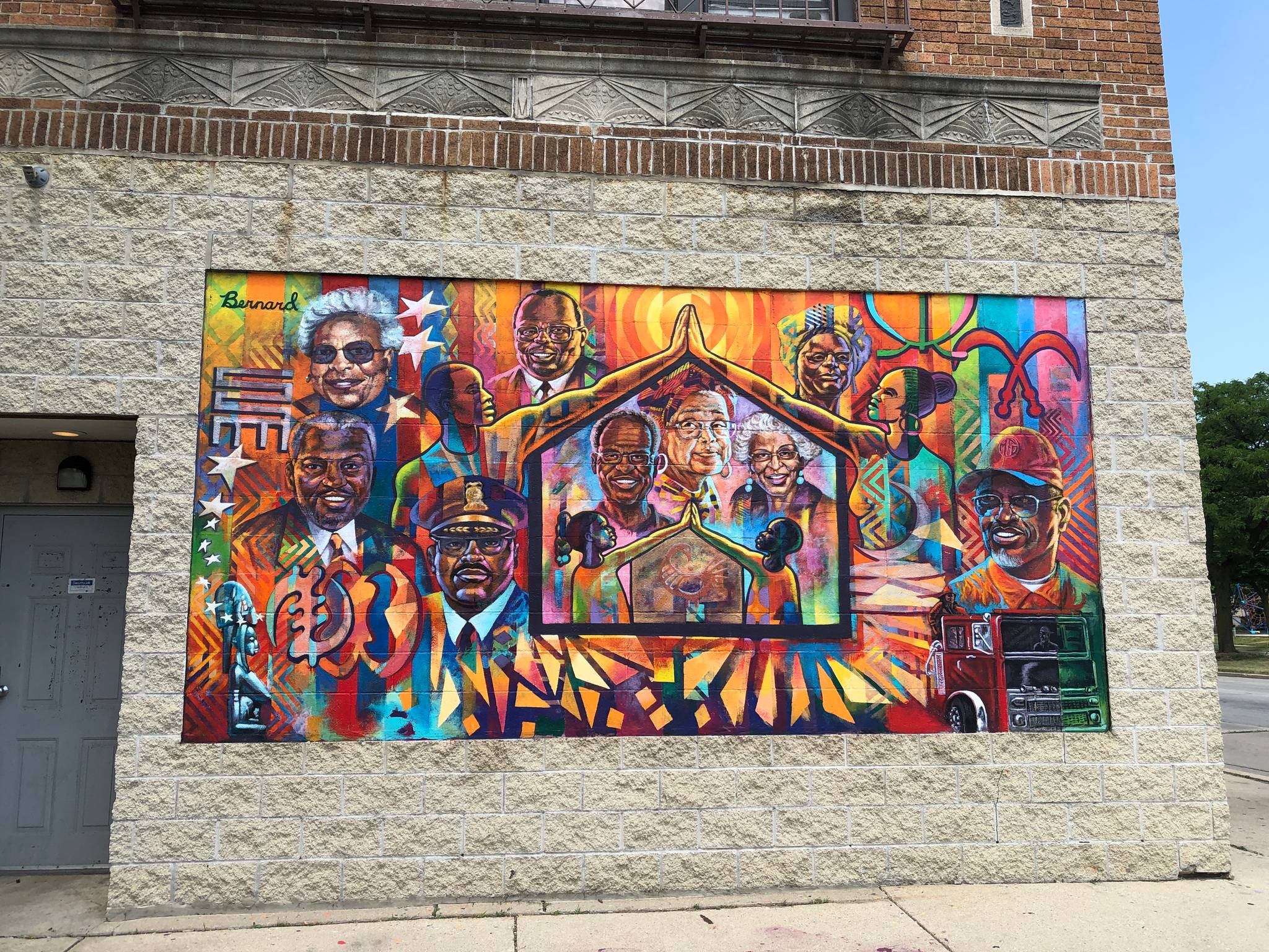 Brad Anthony Bernard, Brad Pruett&mdash;Two Murals