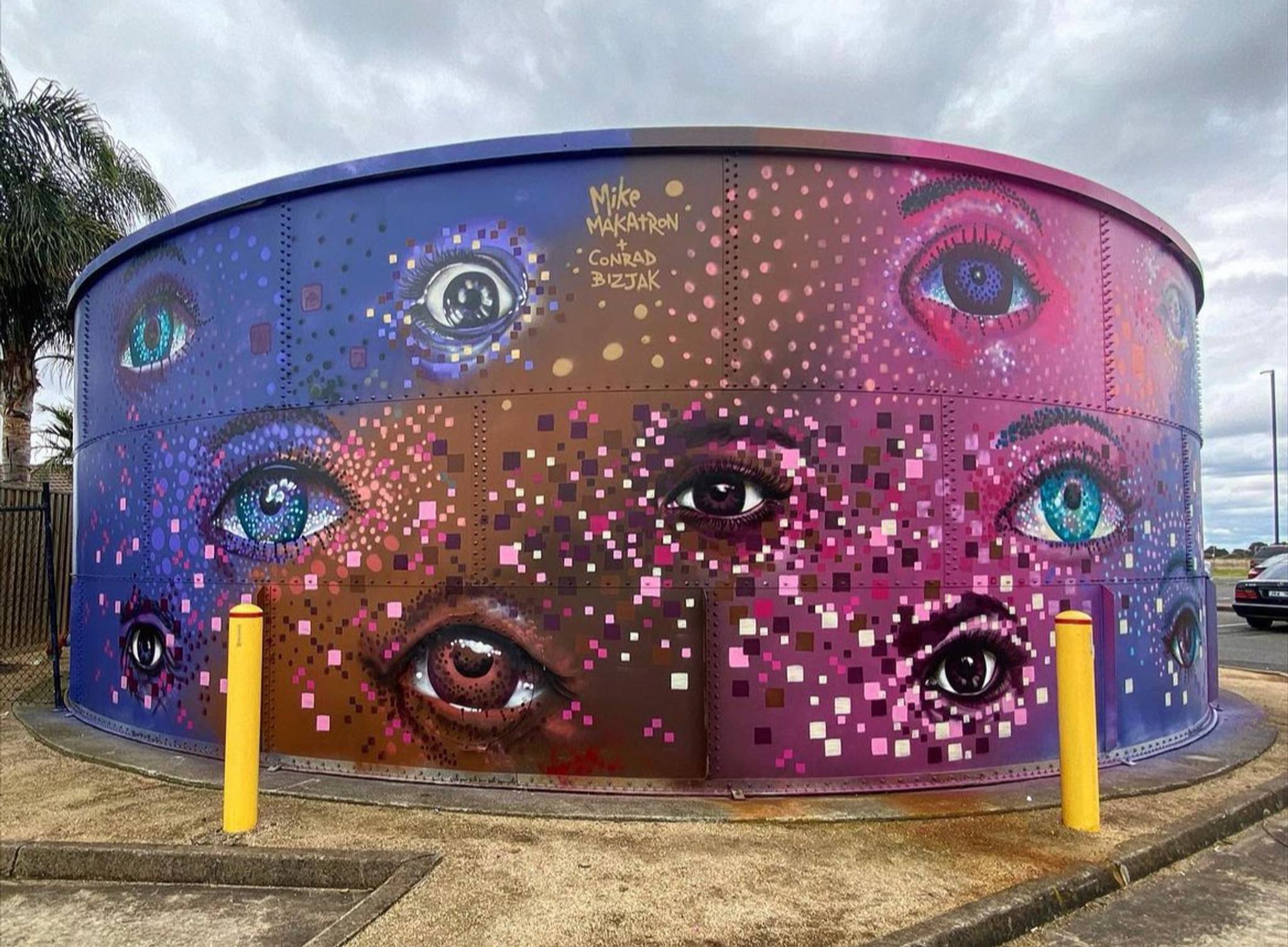 Mike Makatron, Conrad Bizjak&mdash;Delahey Water Tower Art