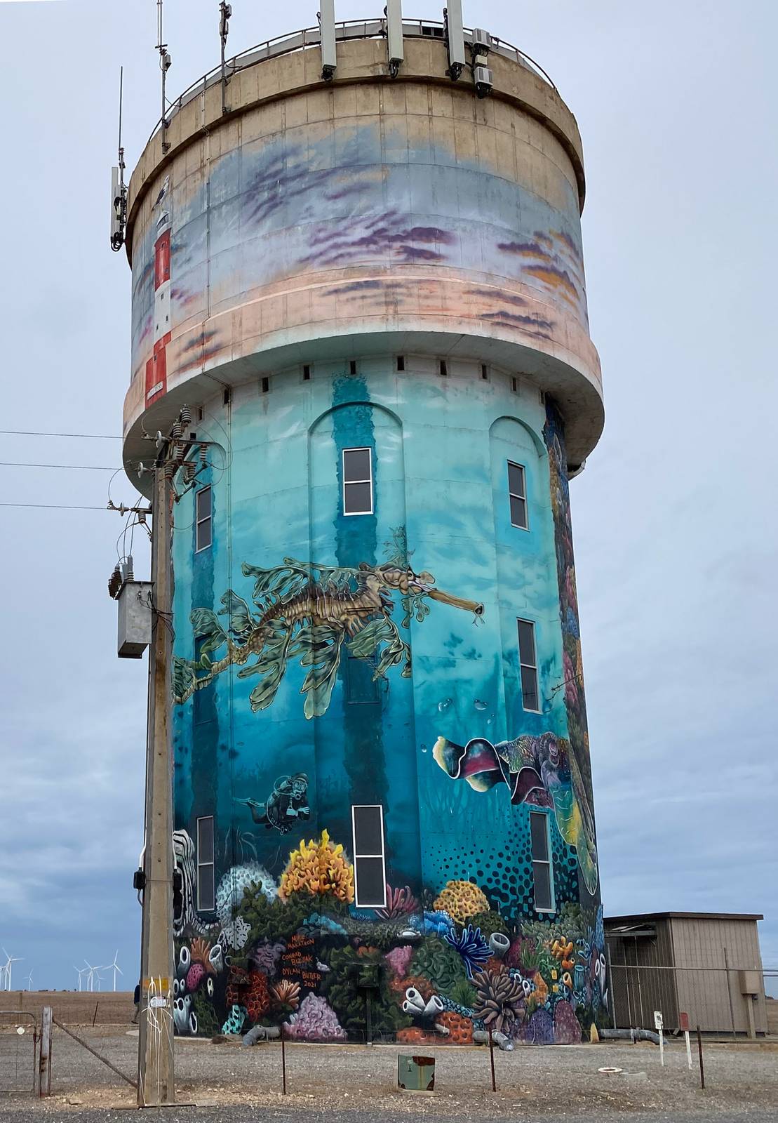 Conrad Bizjak, Mike Makatron, Dylan Butler&mdash;Edithburgh Water Tower