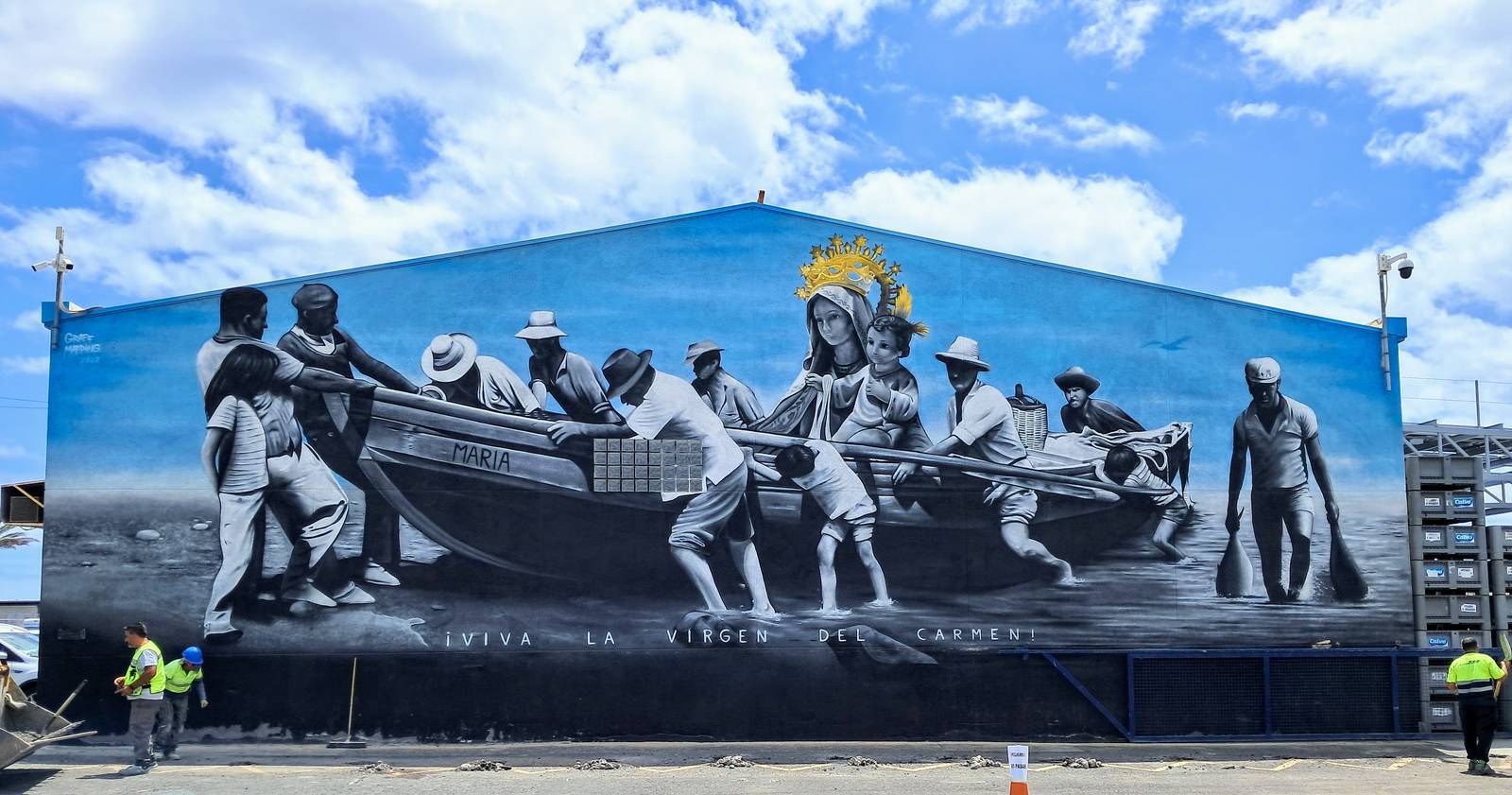 Richard Santana, Kiryat Mendoza&mdash;Mural Cofradía Pescadores de Arguineguín