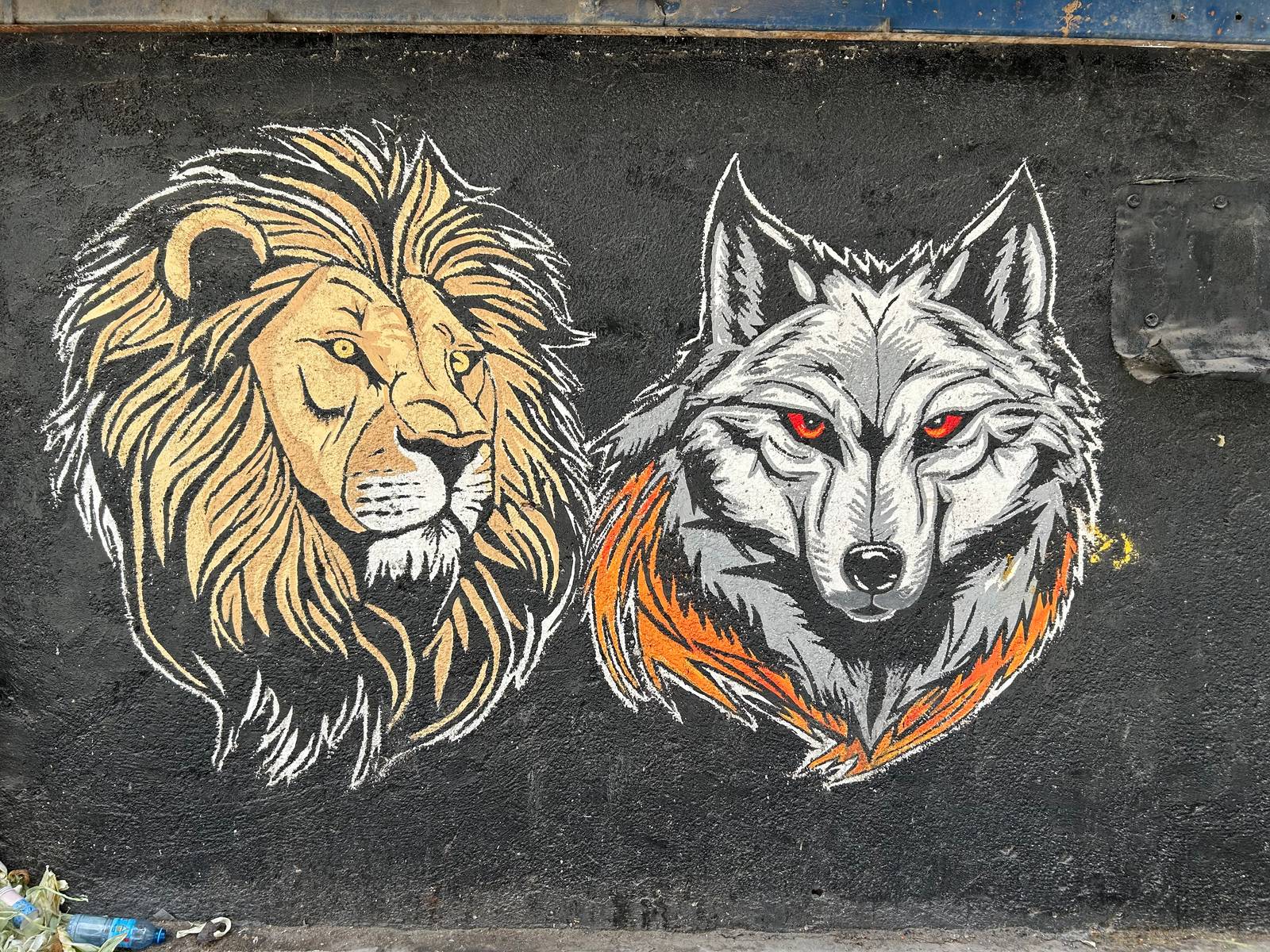 Unknown - Amman&mdash;Lion and wolf