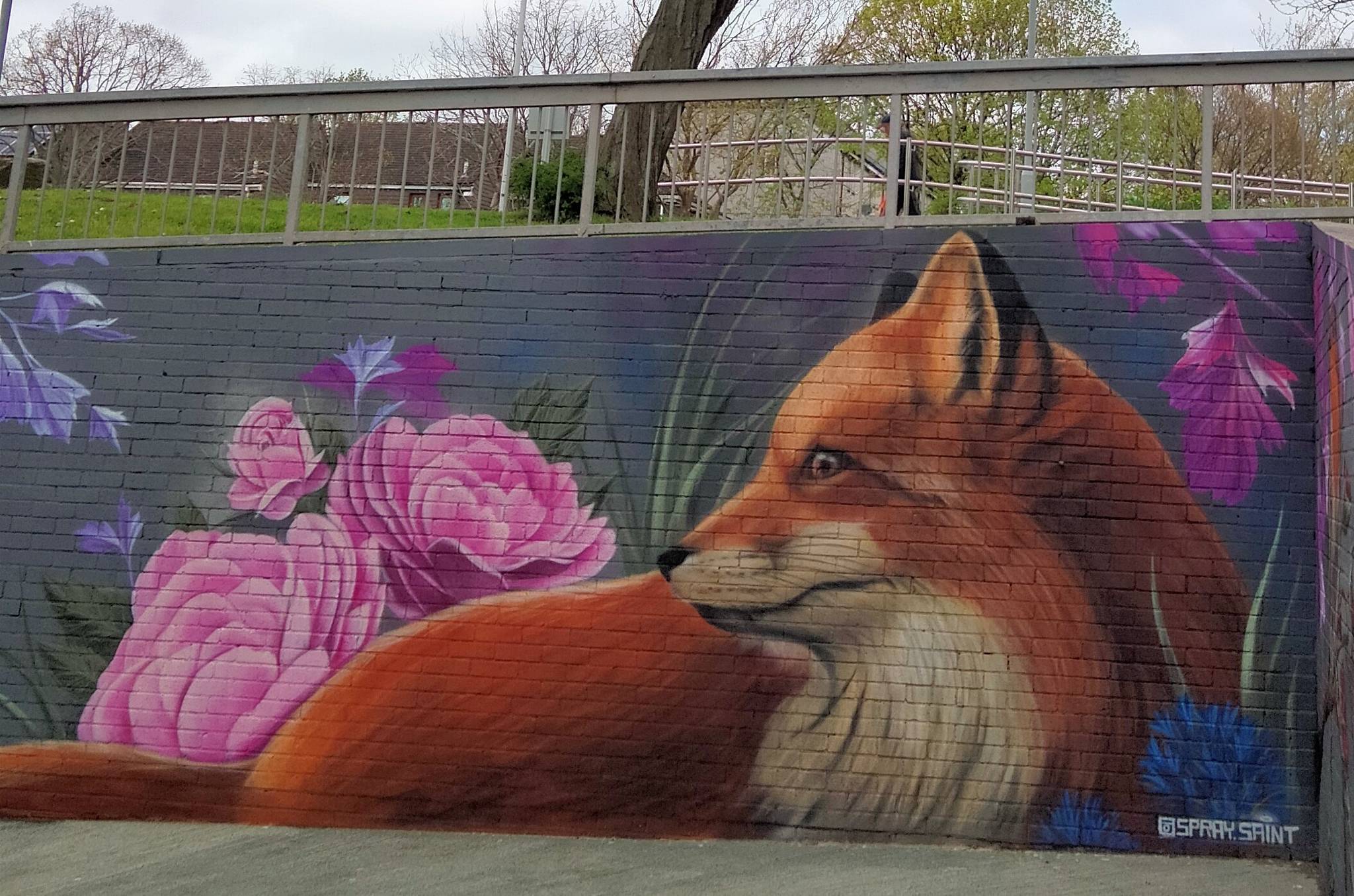 SpraySaint&mdash;Morley Court mural