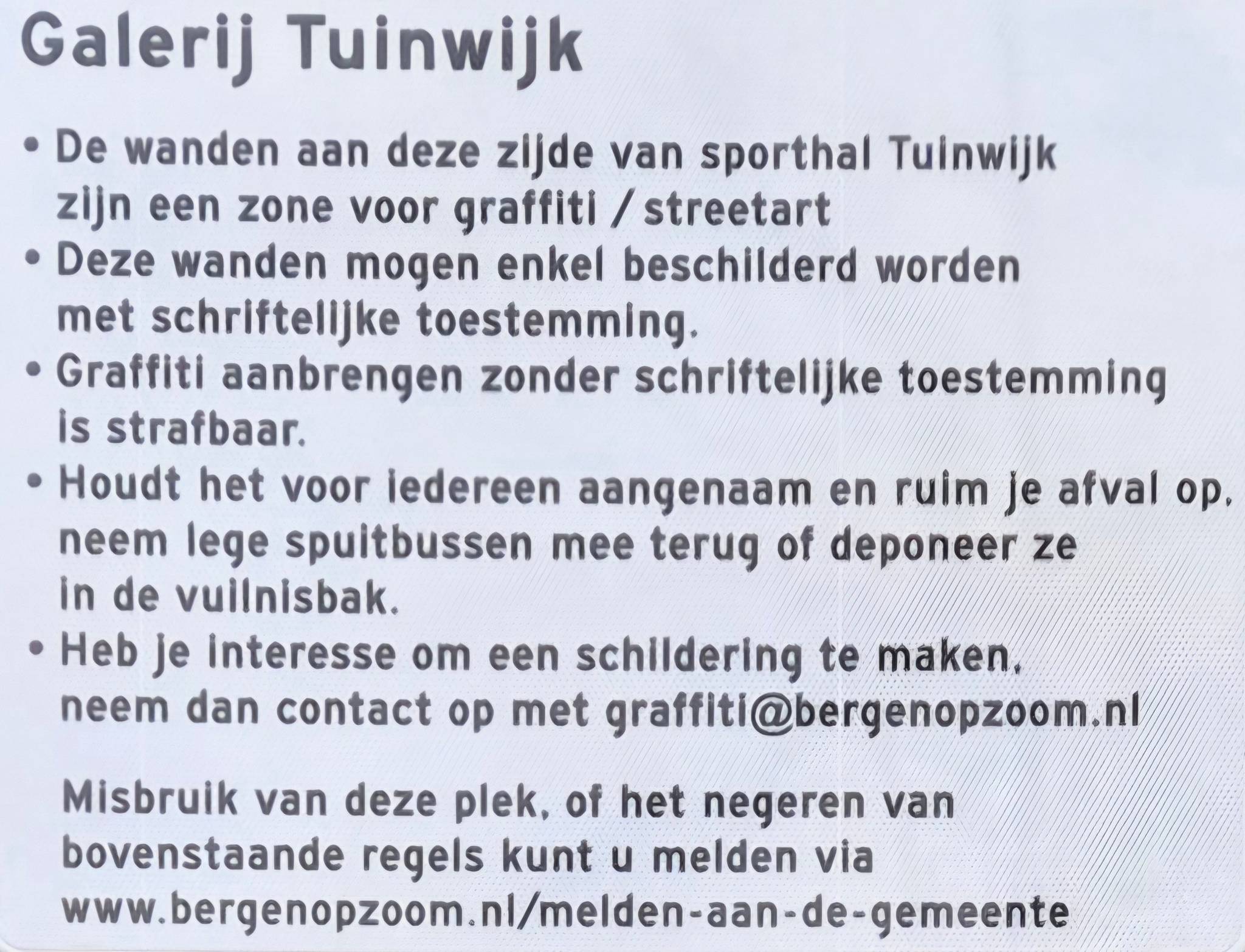 &mdash;Galerij Tuinwijk
