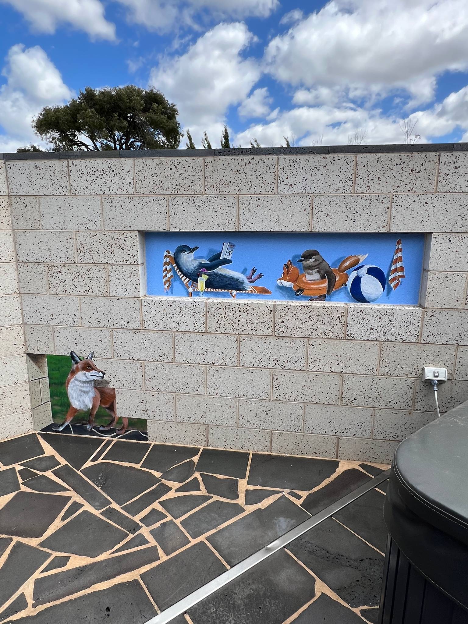 Jimmi Buscombe&mdash;Poolside Penguins and the sneaky fox