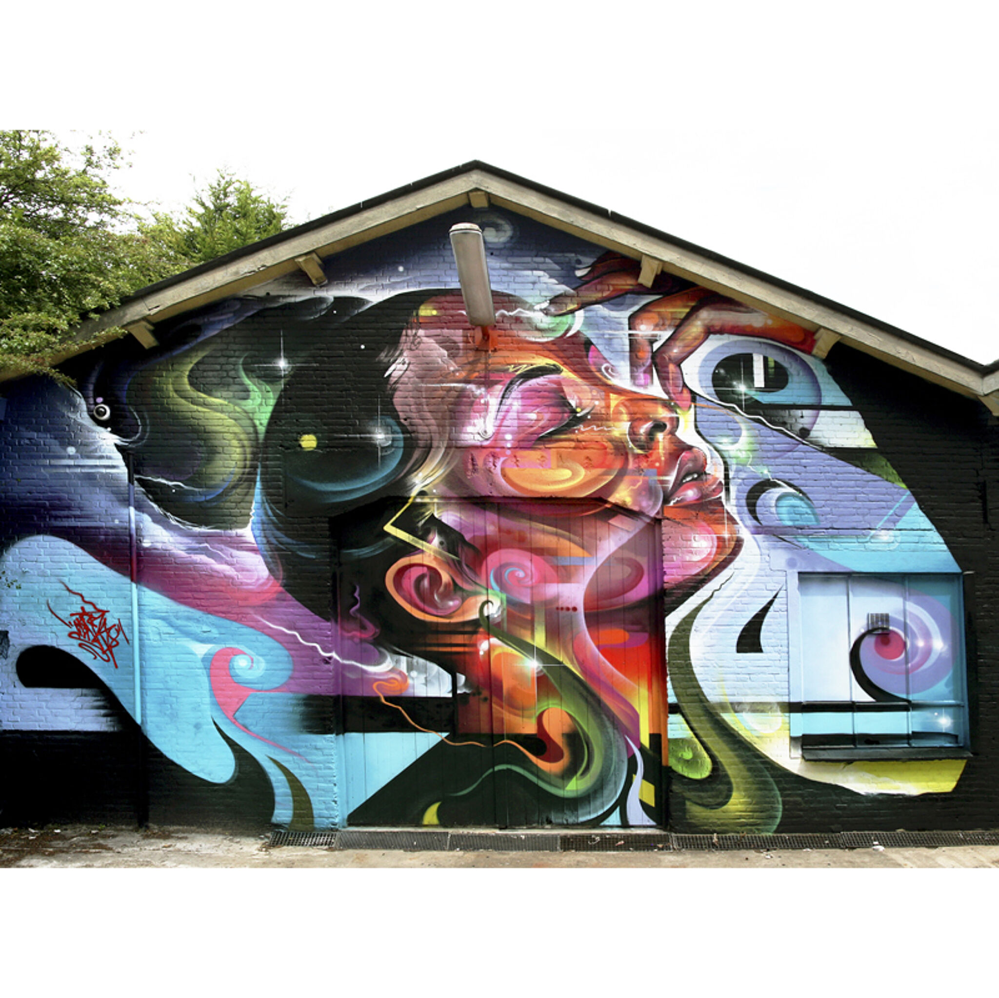 Mr Cenz, Hugo Mulder, for The Hague Street Art&mdash;Pollux Studio's mural
