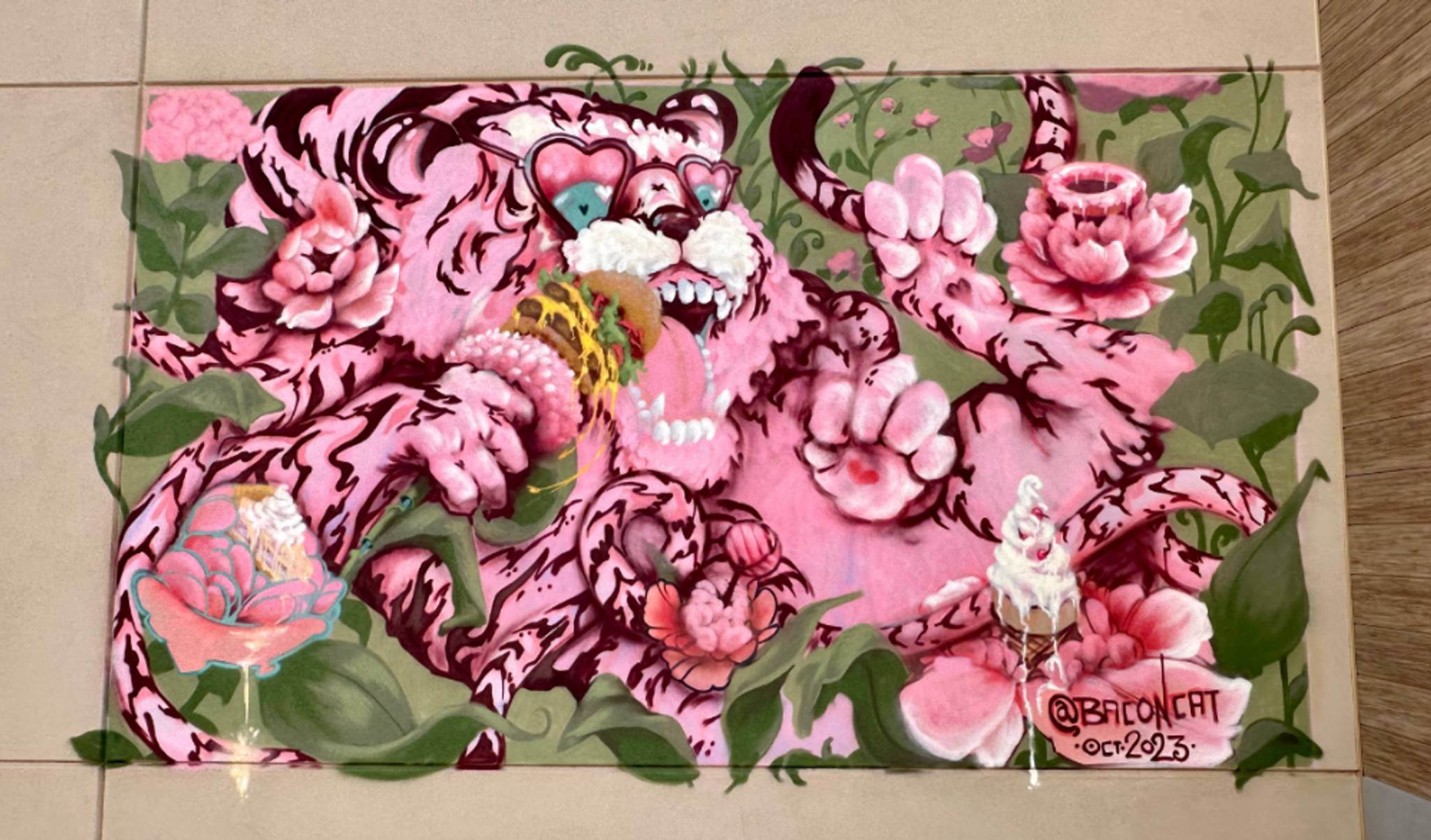 Taylor Jensen&mdash;Tiger Feast Mural