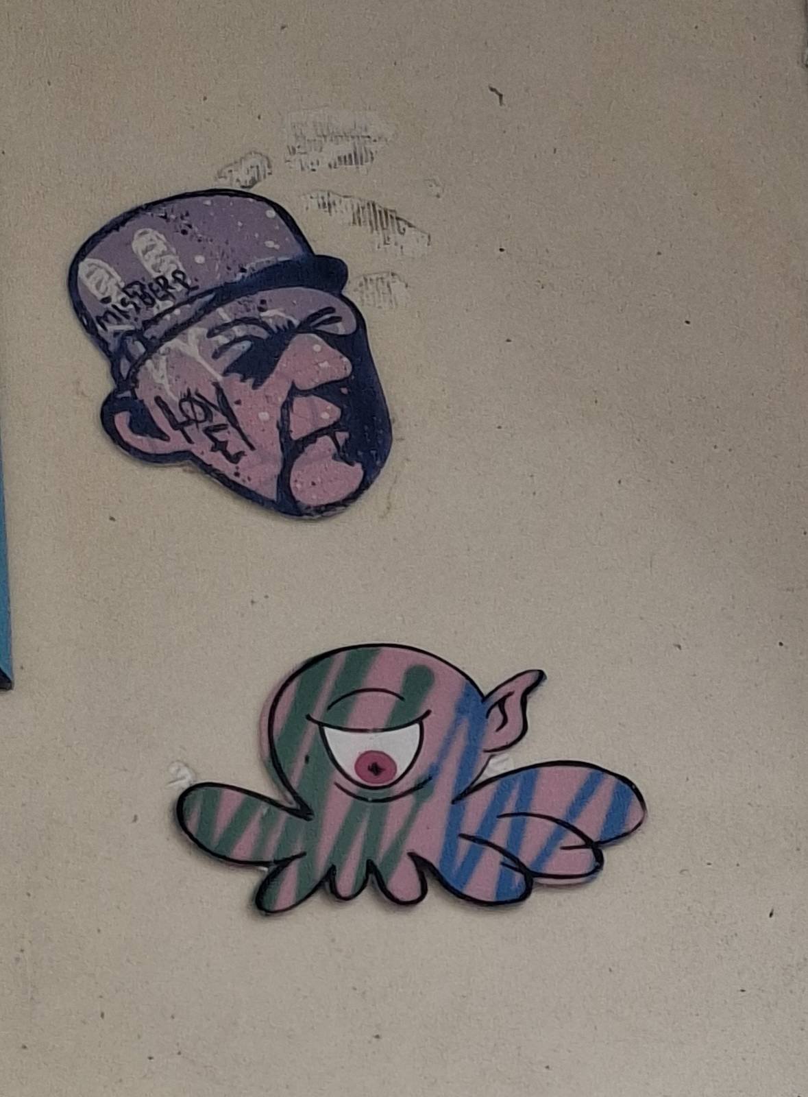 Mister P, GZUP_streetart&mdash;De Gaulle, Octopus