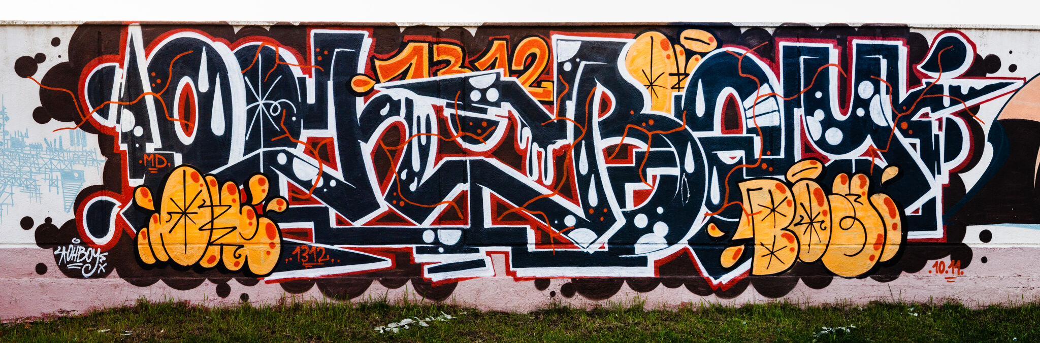Harcea Pacea, OhBoy, Burok, Pisica Pătrată (Square Cat), ILUC, Goes, Sfer, Kuser, Roper, Pulsar Sinaps, Snek&mdash;Nicolina Legal Wall