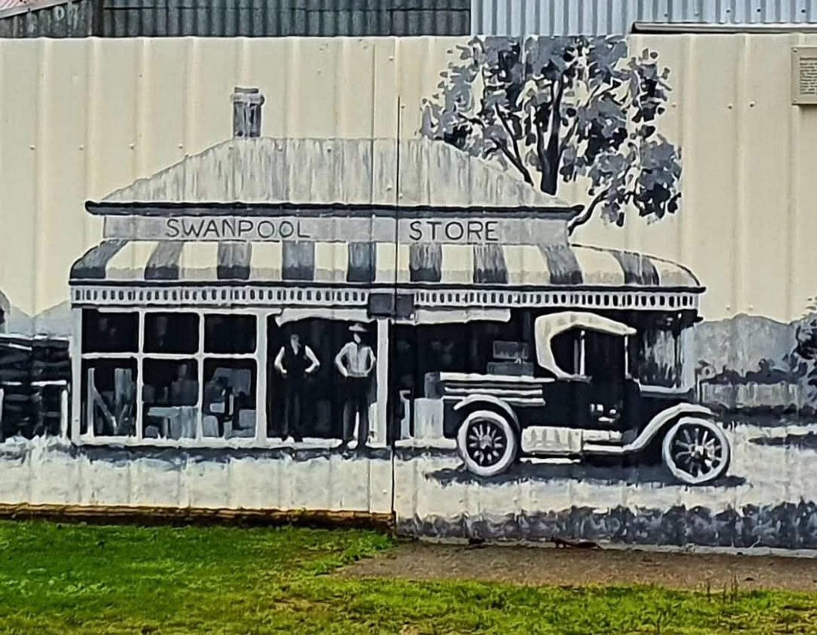 Mike Larkin, Tim Bowtell&mdash;Swanpool Heritage Mural