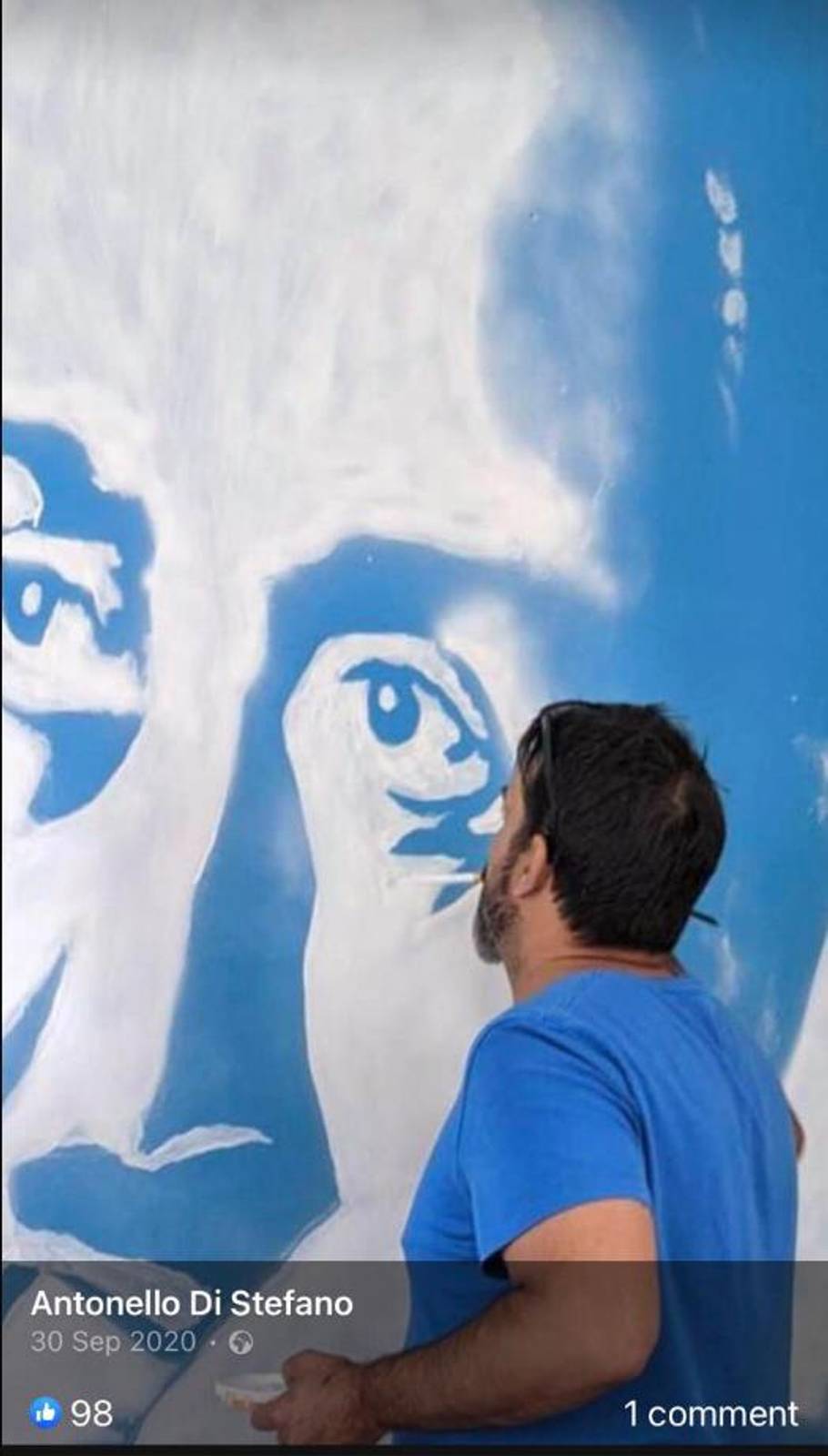 Antonello Di Stefano&mdash;Mural dedicated to Ignazio Silone