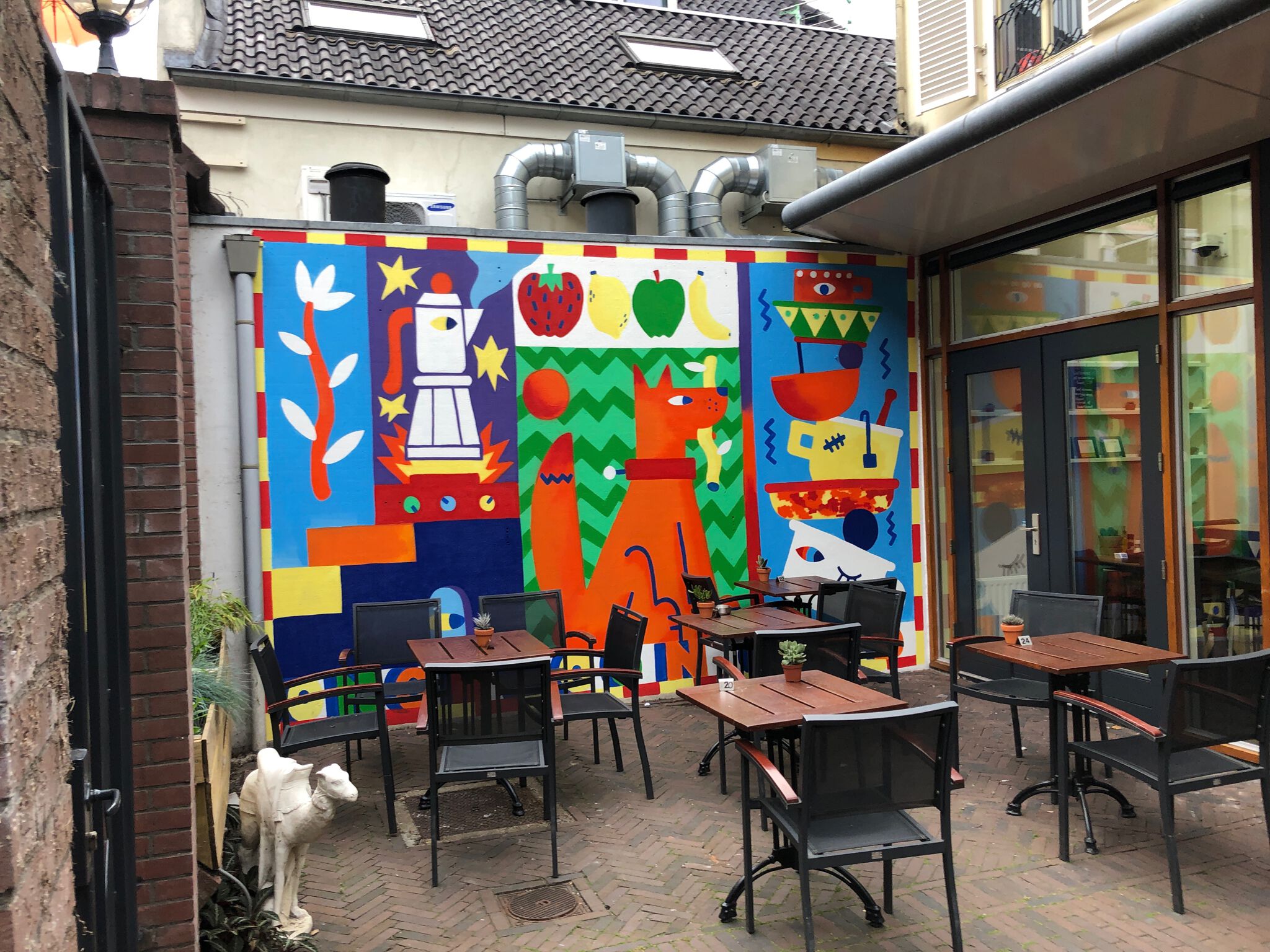 Beginnend Snorretje&mdash;Volkstuin mural