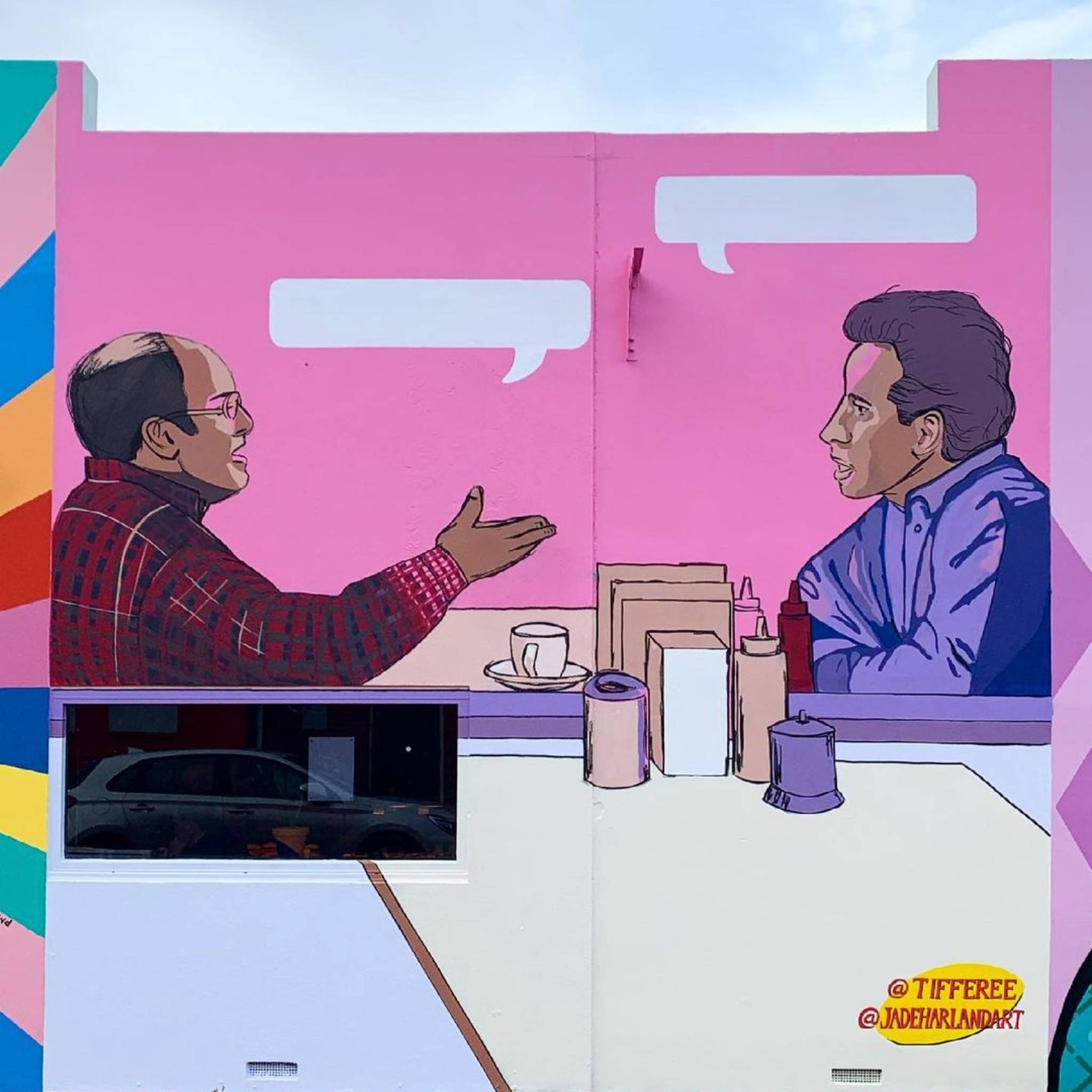 jade harland, Tiff Rysdale&mdash;The Coffee Shop - Seinfeld Wall