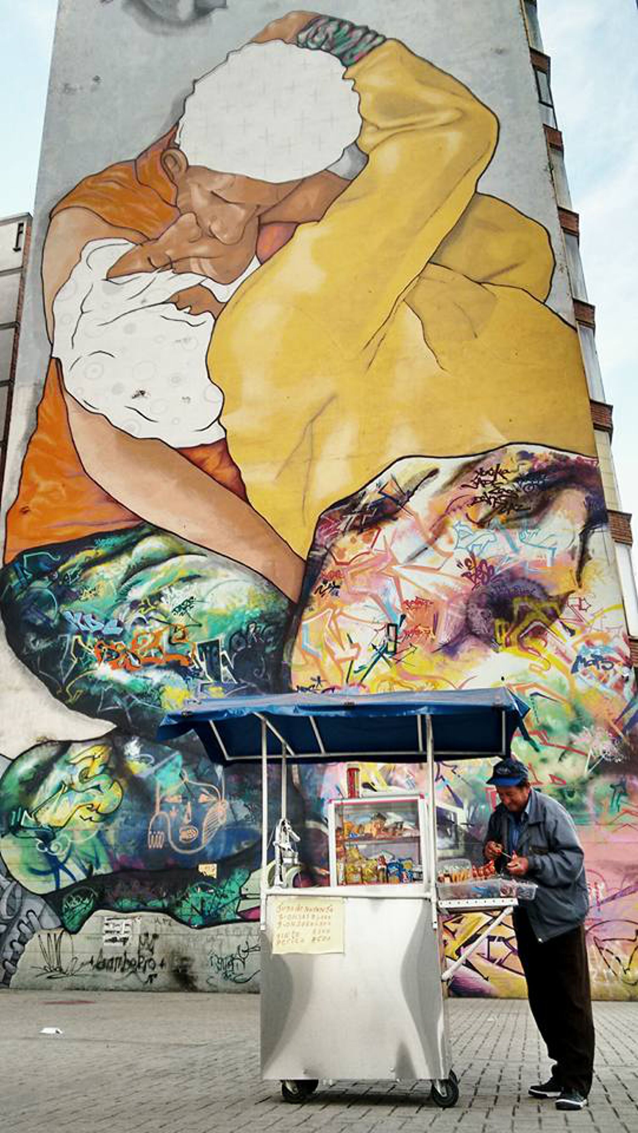 Vertigo graffiti&mdash;The kiss - El Beso