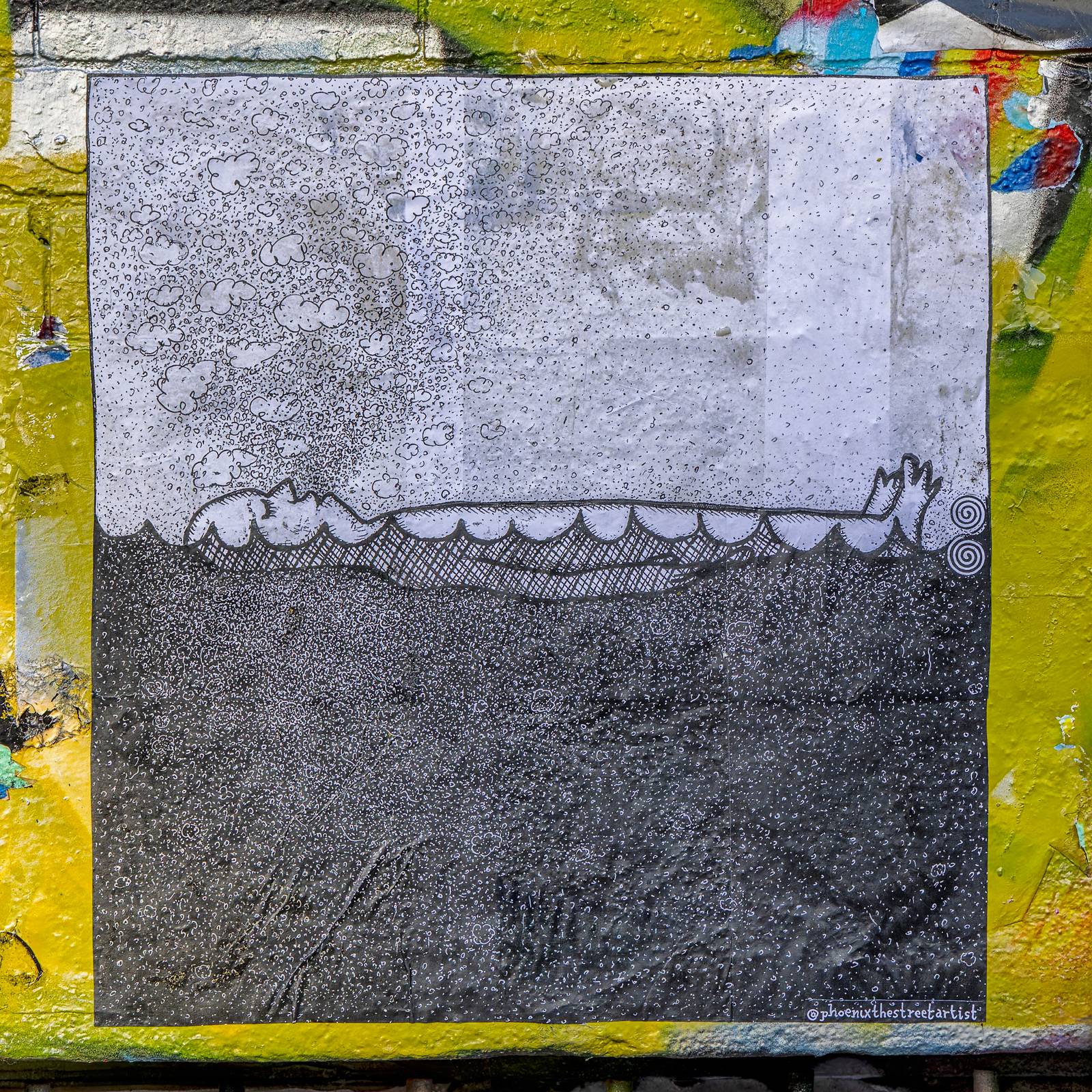 Phoenix the Street Artist&mdash;Floating