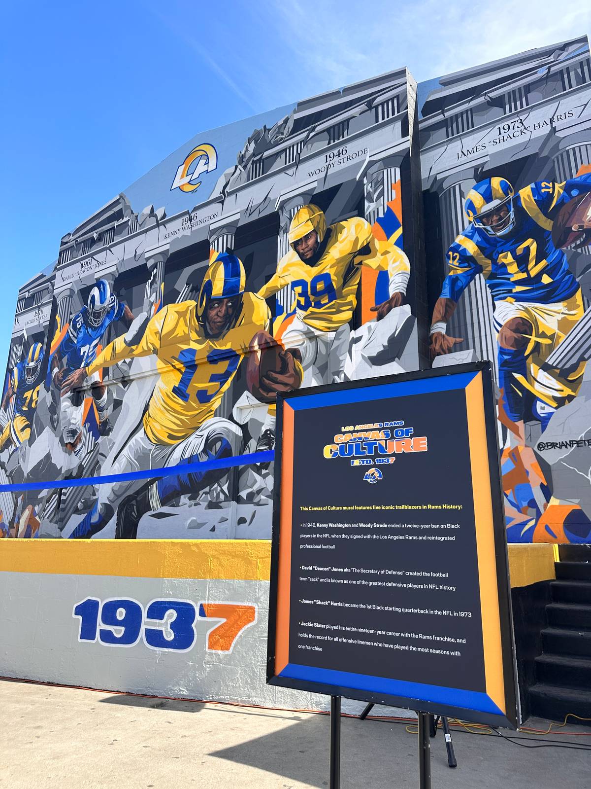 Brian-peterson&mdash;Canvas of culture- Los Angeles Rams