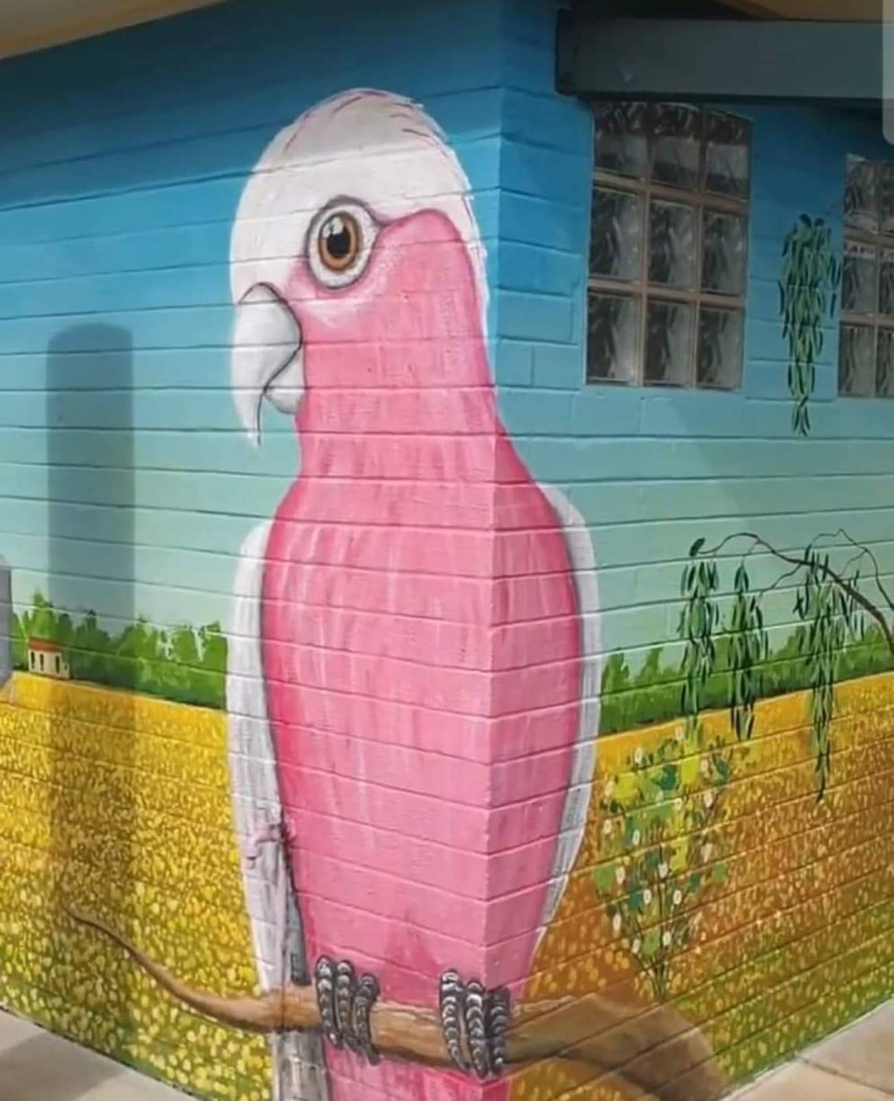 Tank Art&mdash;CR Wood Park Amenities Block Birds