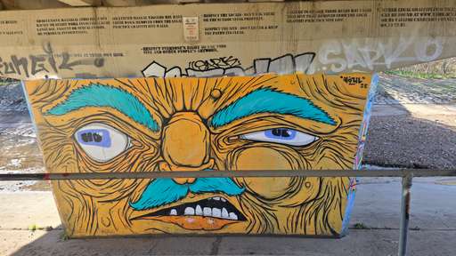 Face under the bridge
