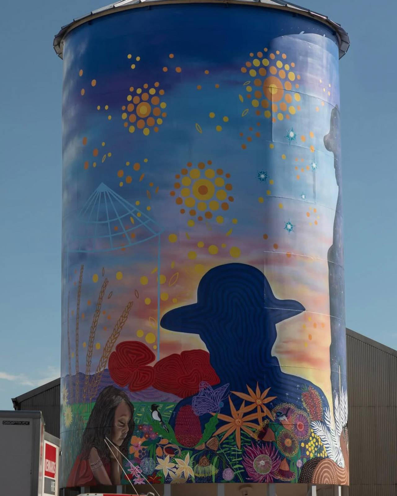 Kim Walmsley, Jordan Bruce Art&mdash;Toowoomba Silo Art