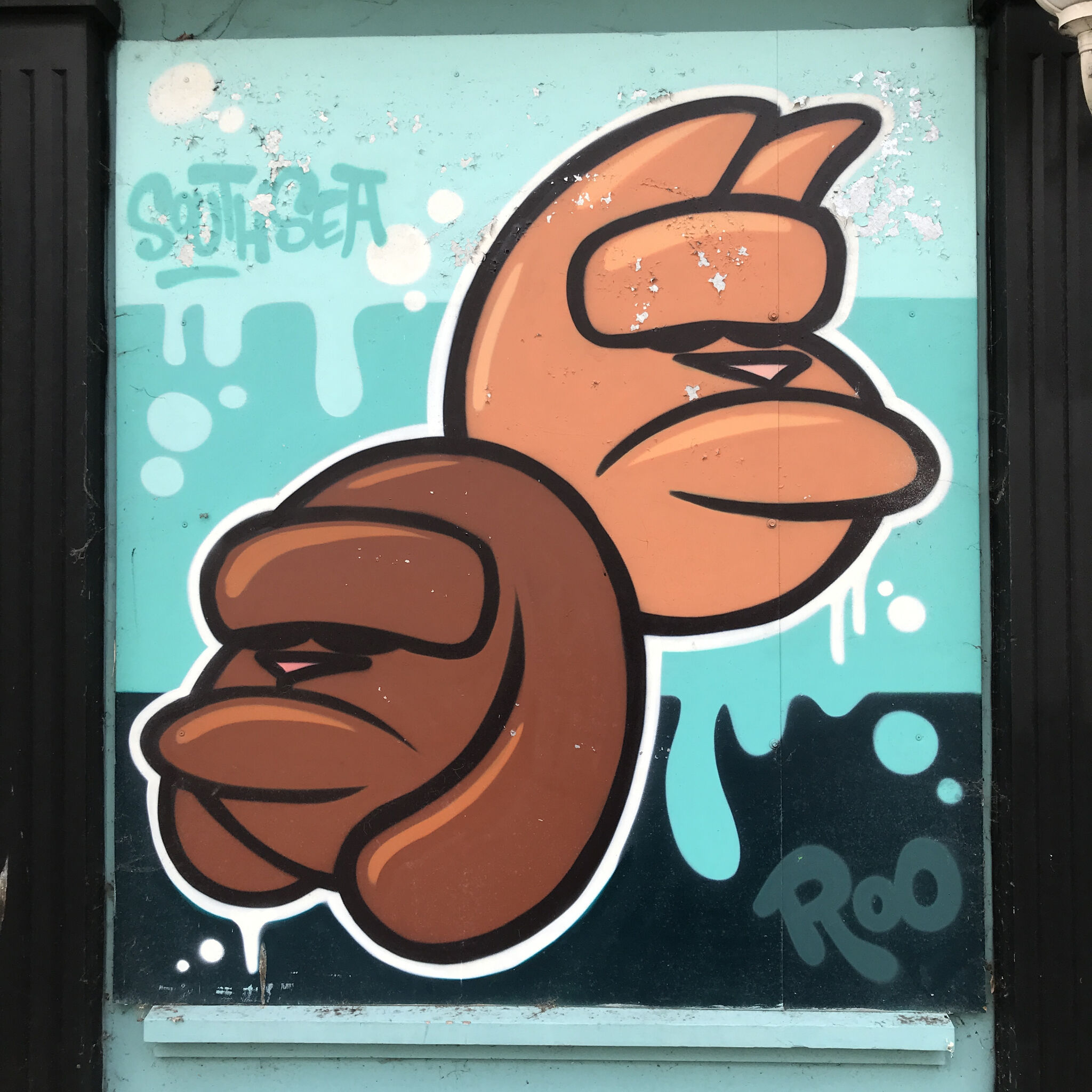 rooabrook, Koe1, Ketones6000, thisismidge, NZIE, Gary Stranger, pogo, RoosArt&mdash;Osborne Road Street Art Gallery