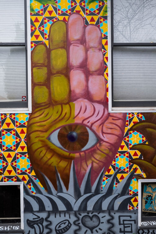 All-seeing eye and doggies