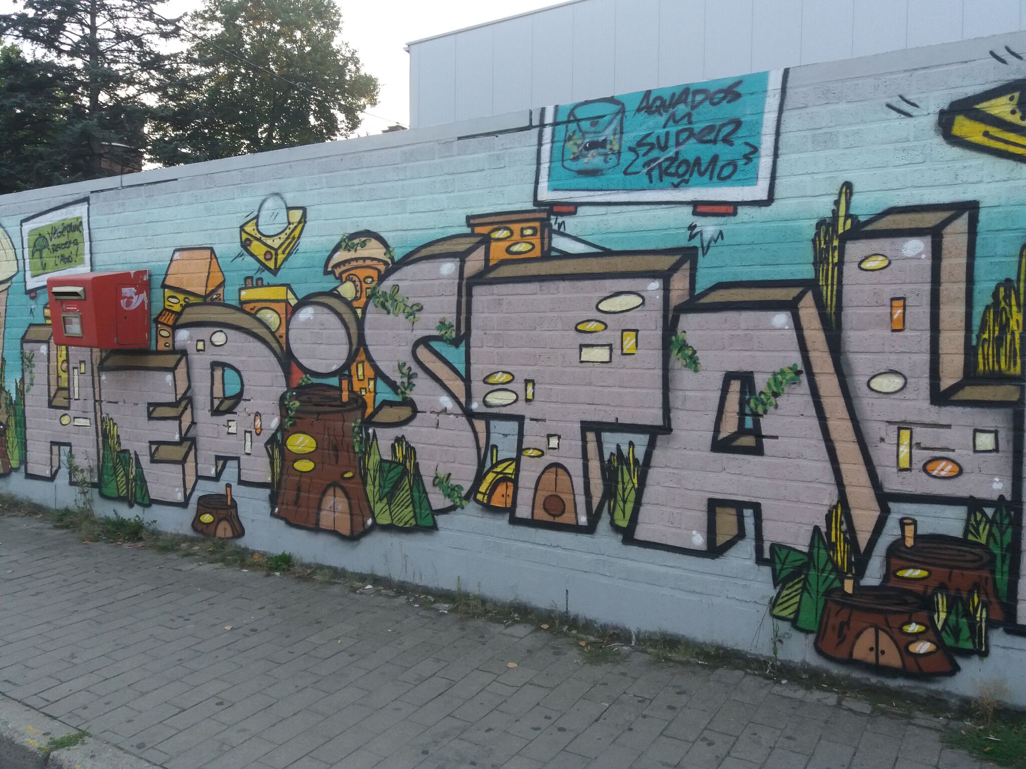 Soke - la cabane, les debrouillards&mdash;Herstal wall