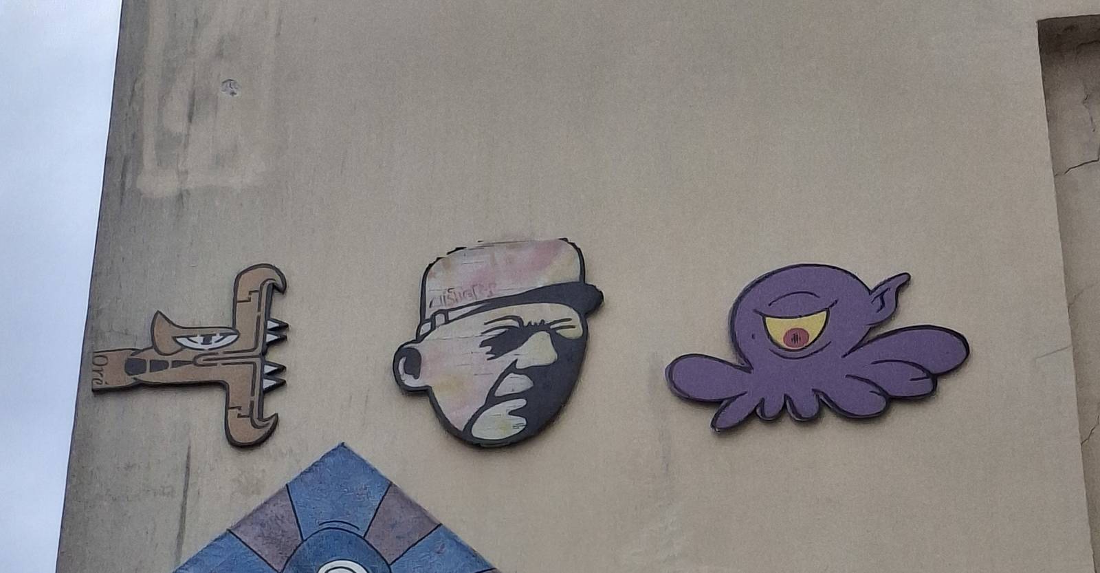 Ore, Mister P, GZUP_streetart&mdash;Octopus, De Gaulle, Quetzalcoatl