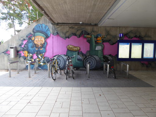 Painted railwaystation