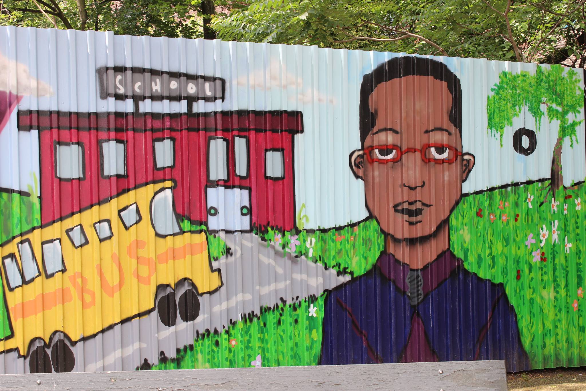 CITYarts, Richard Cabral, Kerff Petit-Frere, Ditmas Junior High School students, Damien_Mitchell&mdash;Umma Playground