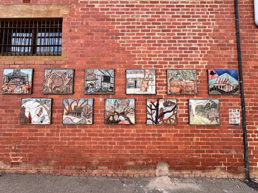 High Country Huts Ceramic Murals