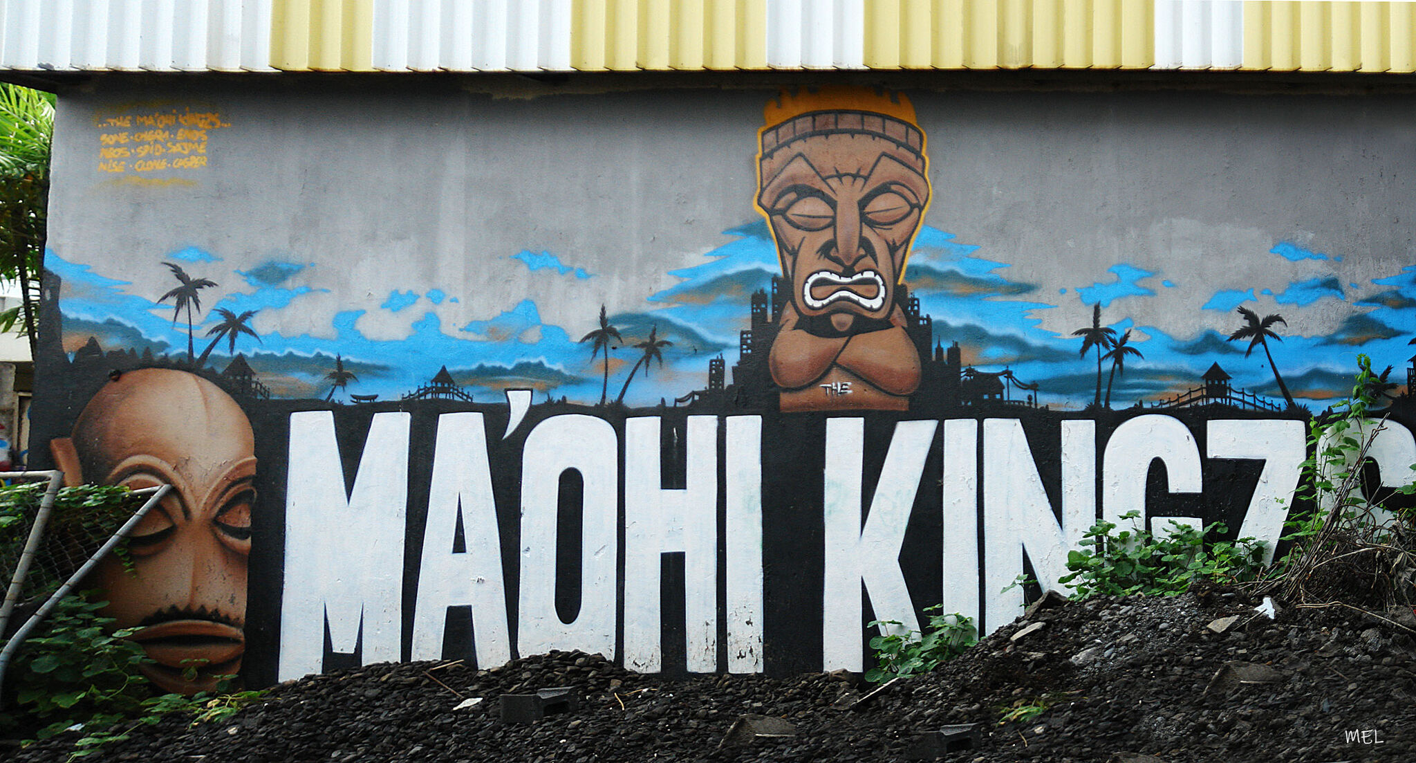 Sone, Cher1, Enos, Spid, Sajme, Nise, Clone, Casper, Neos, TMK&mdash;The Ma'ohi Kings in the in the narrow streets of Papeete