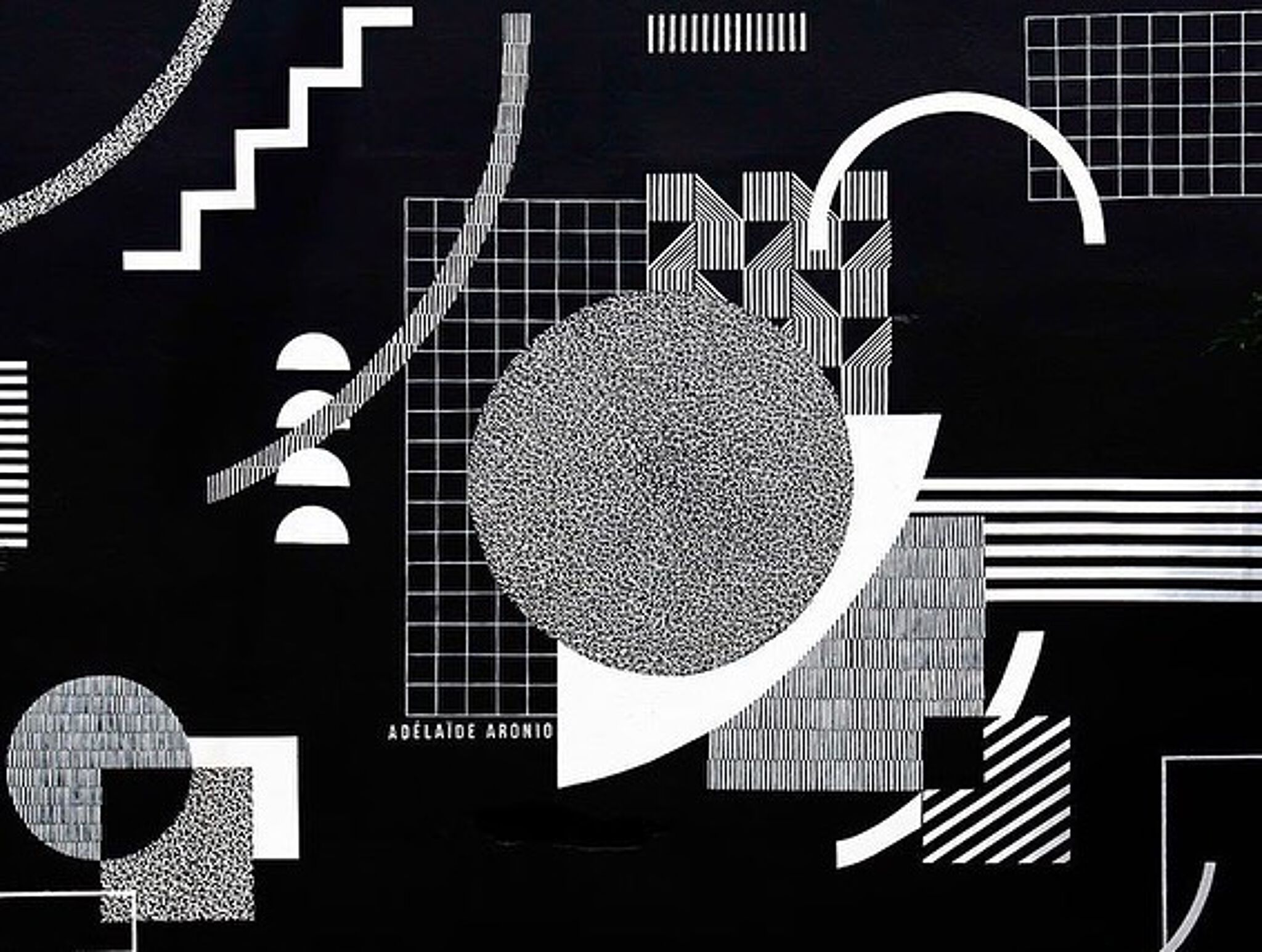Adelaide Aronio&mdash;B and W geometry